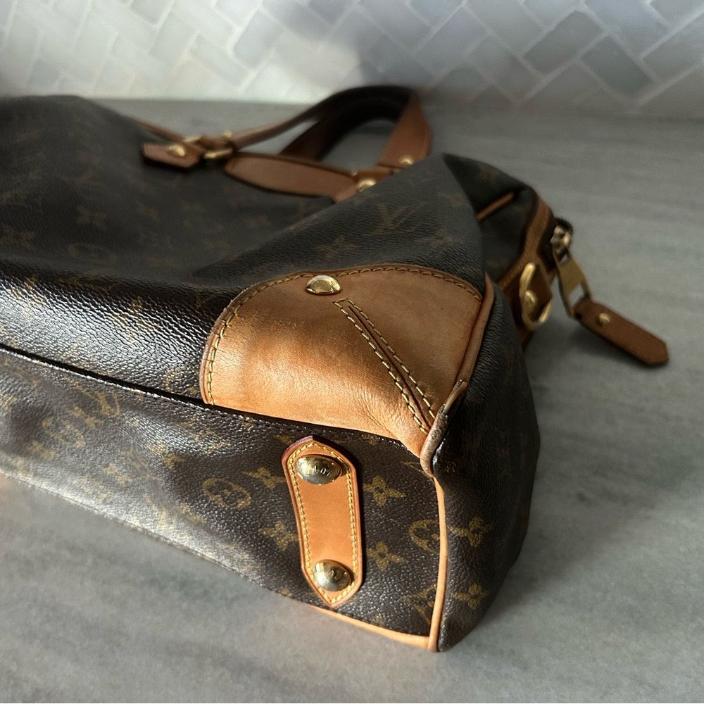 Louis Vuitton Brown and Tan Monogram Duffel Bag - Picture 9 of 12